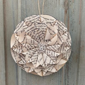 A Christmas Carol by Charles Dickens Book Page Tree Ornament