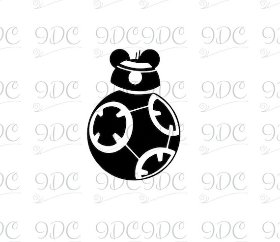 Star Wars Bb8 With Mouse Ears Svg Etsy