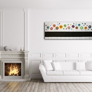 PEINTURE TABLEAU acrylique oeuvre d'art art abstrait art moderne sur toile originale unique décoration pour mur image 5