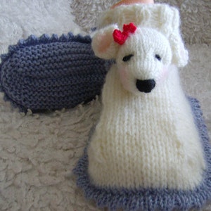 Teddy Bear Cosy Slippers - Easy DK Knitting Pattern