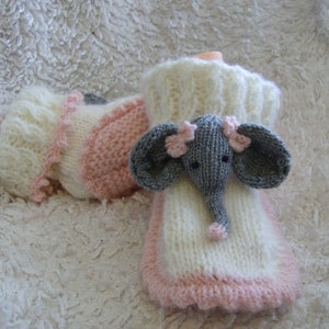 Elephant Foot Cosies Slippers - Easy DK Knitting Pattern