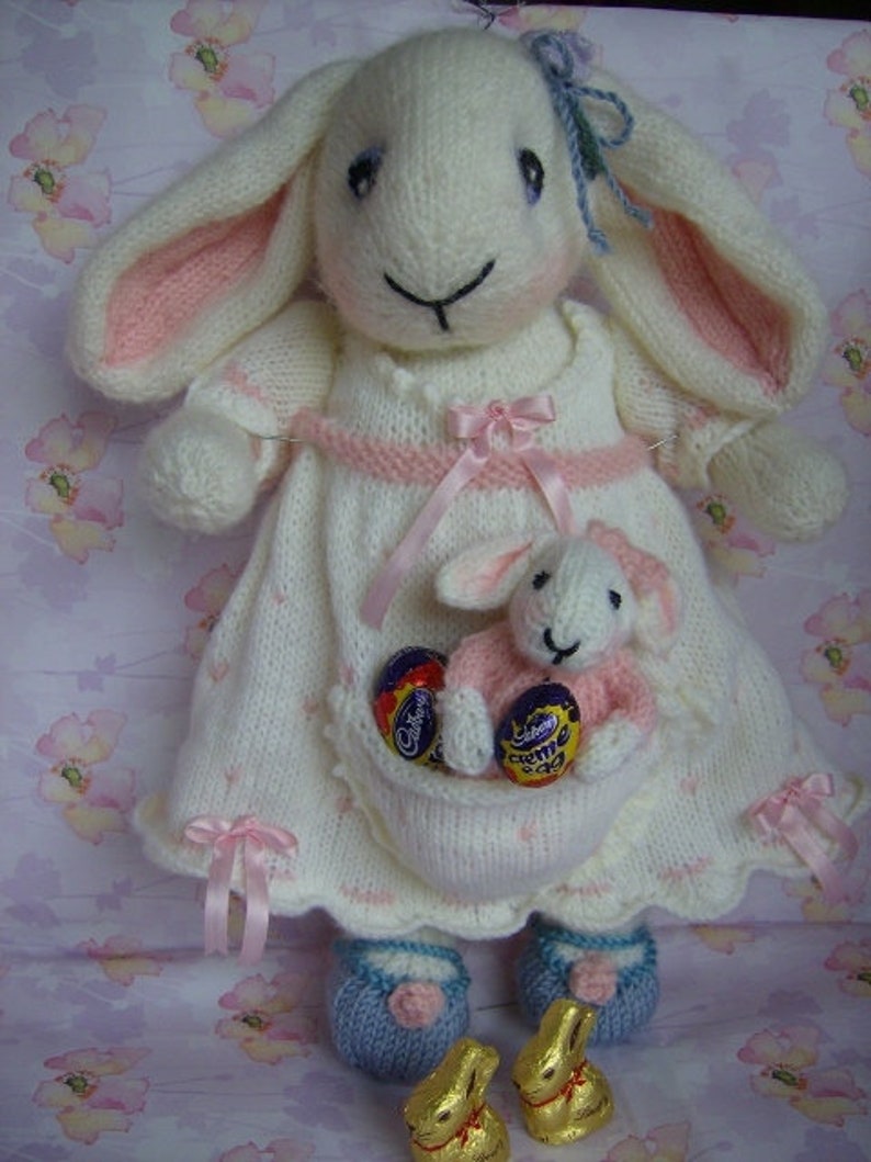 Bethany Easter Bunny with Babies and Egg Bag Soft Toy Etsy