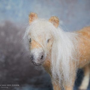 Shetland Pony | Needle Felted Farm Animal | Wool Felt Ornament | Realistic Pony Figurine