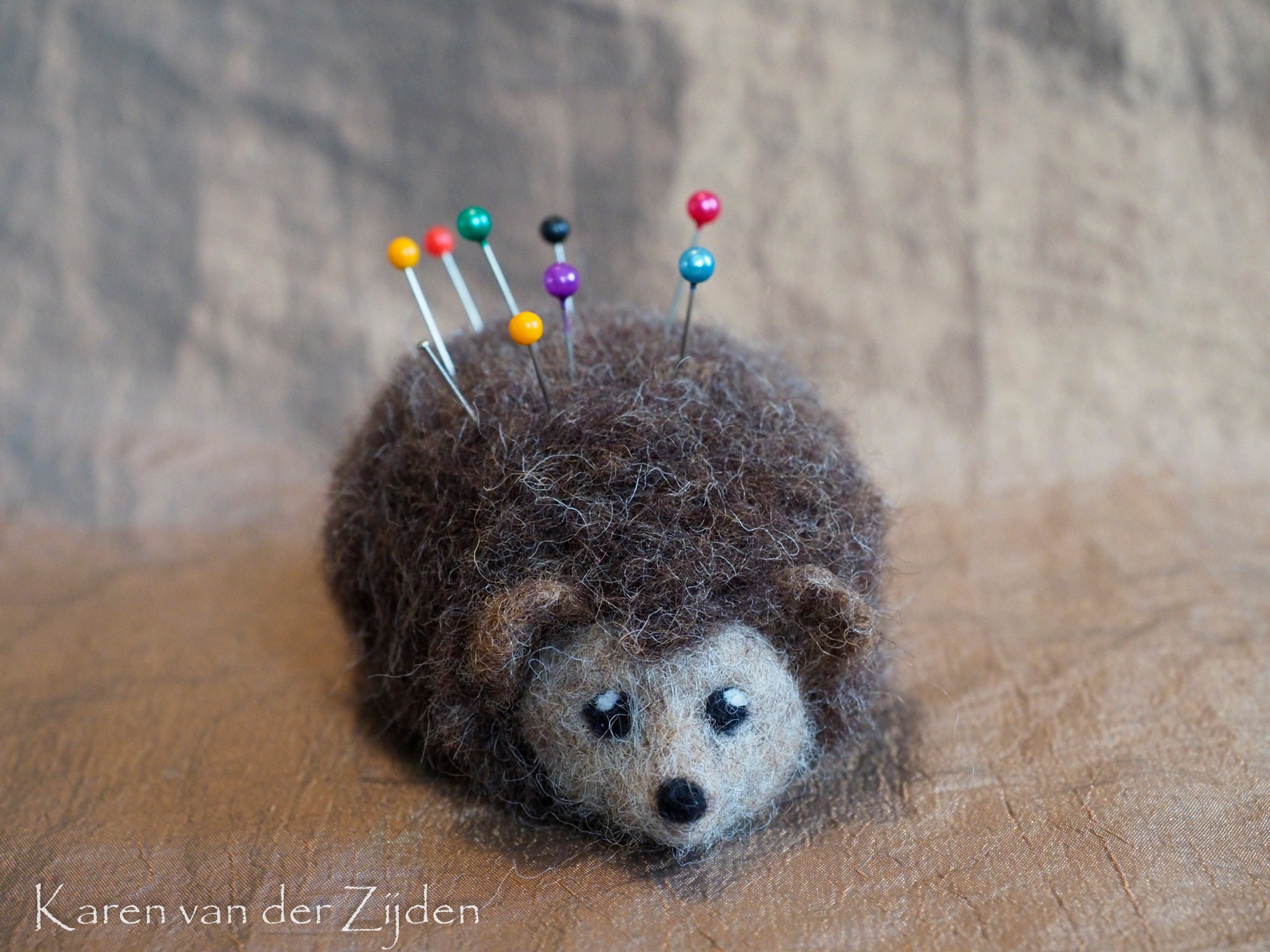 Needle Felted Hedgehog Pin Cushion Felt Pincushion sewing Etsy
