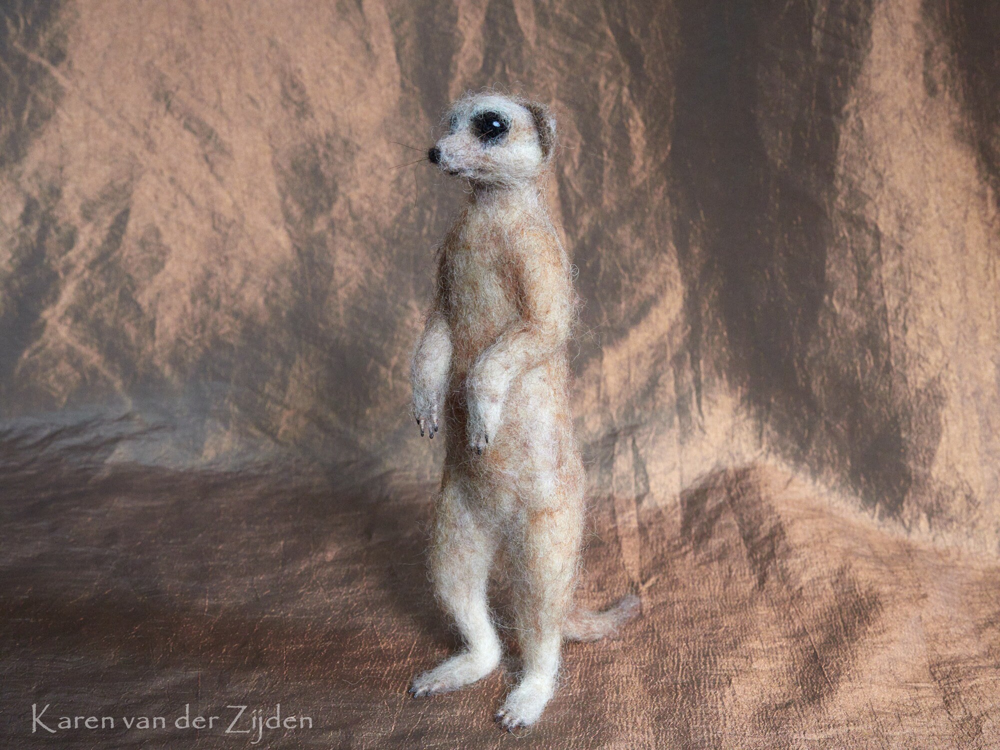 Needle Felted Meerkat Handmade Felt Animal Realistic Etsy UK
