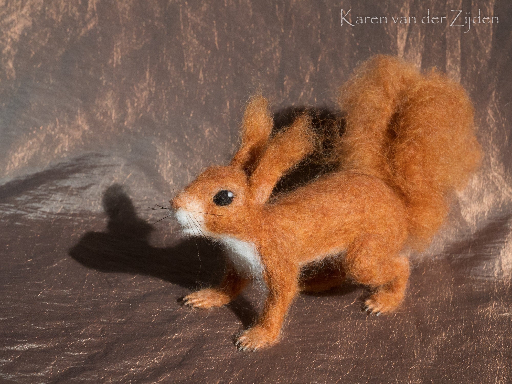 Needle Felted Red Squirrel felt animal woolfelt squirrel Etsy