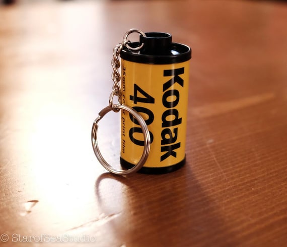 Kodak Gold 400 35mm Film Roll Canister Keychain Photography Gift