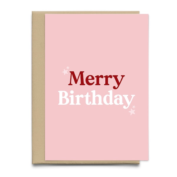 Funny December Birthday Card | Merry Birthday Christmas Birthday Card | For Him | For Her | For Friend | Funny Card December | Sagittarius