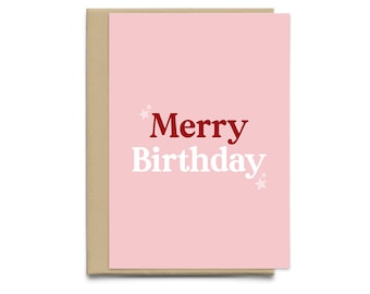 Funny December Birthday Card | Merry Birthday Christmas Birthday Card | For Him | For Her | For Friend | Funny Card December | Sagittarius