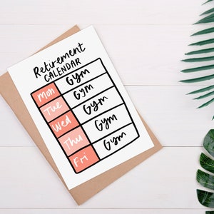 Drôle de carte de vœux de retraite | Vous êtes retraité | Collègue | | de collègues Vous quittez | Drôle de carte d’amoureux de la salle de gym | Félicitations à la retraite