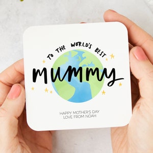 Porta-copos de múmia personalizado para o dia das mães, presente de aniversário de múmia, o melhor porta-copos de múmia do mundo, para múmias de criança, presente de dia das mães para múmias
