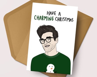 Morrissey Christmas Card | Have A Charming Christmas | Funny Alternative Music Christmas Card | The Smiths Pop Culture Xmas | Manchester
