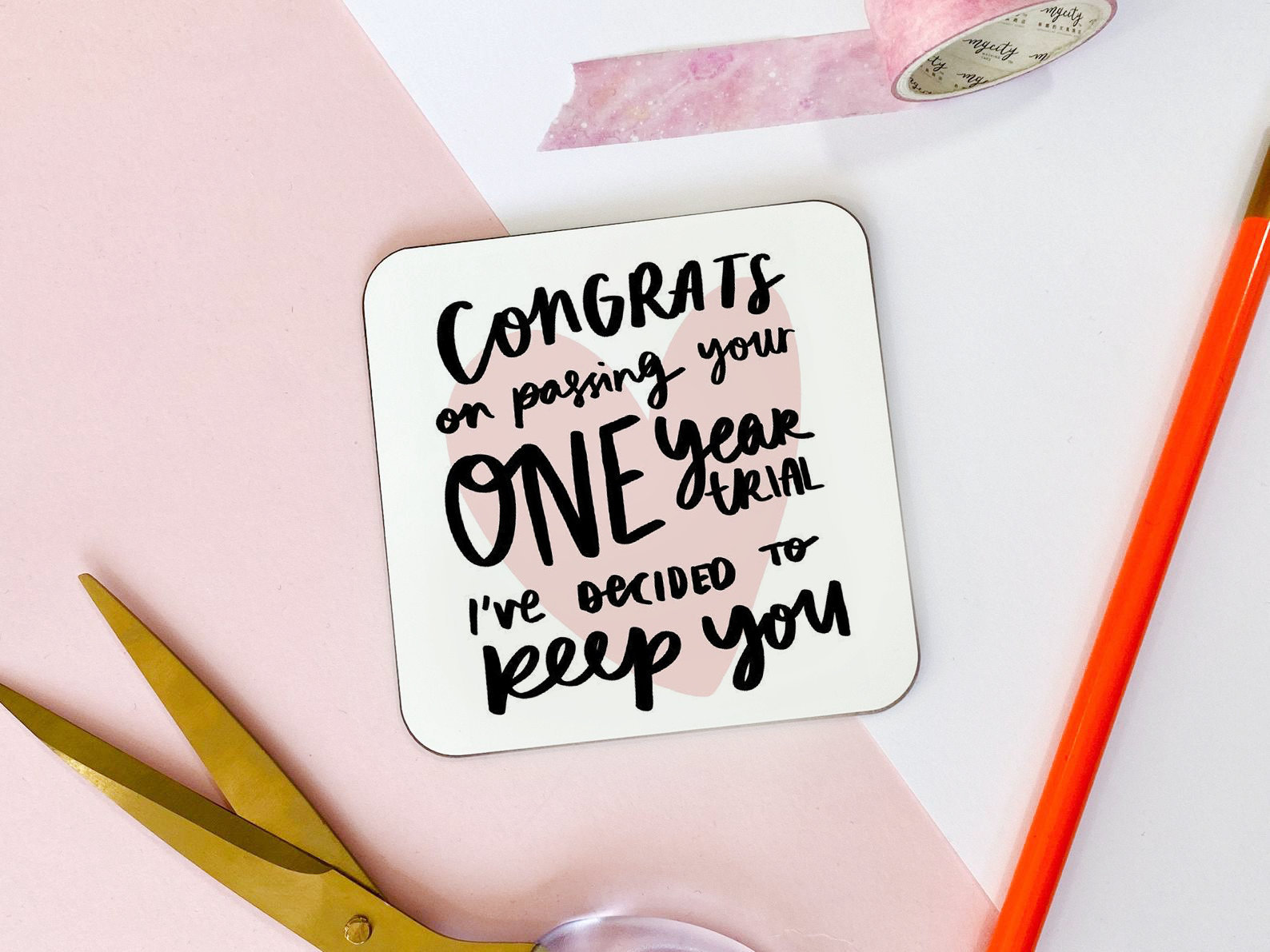 Funny Anniversary Gift Congrats on Passing Your One Year Etsy UK