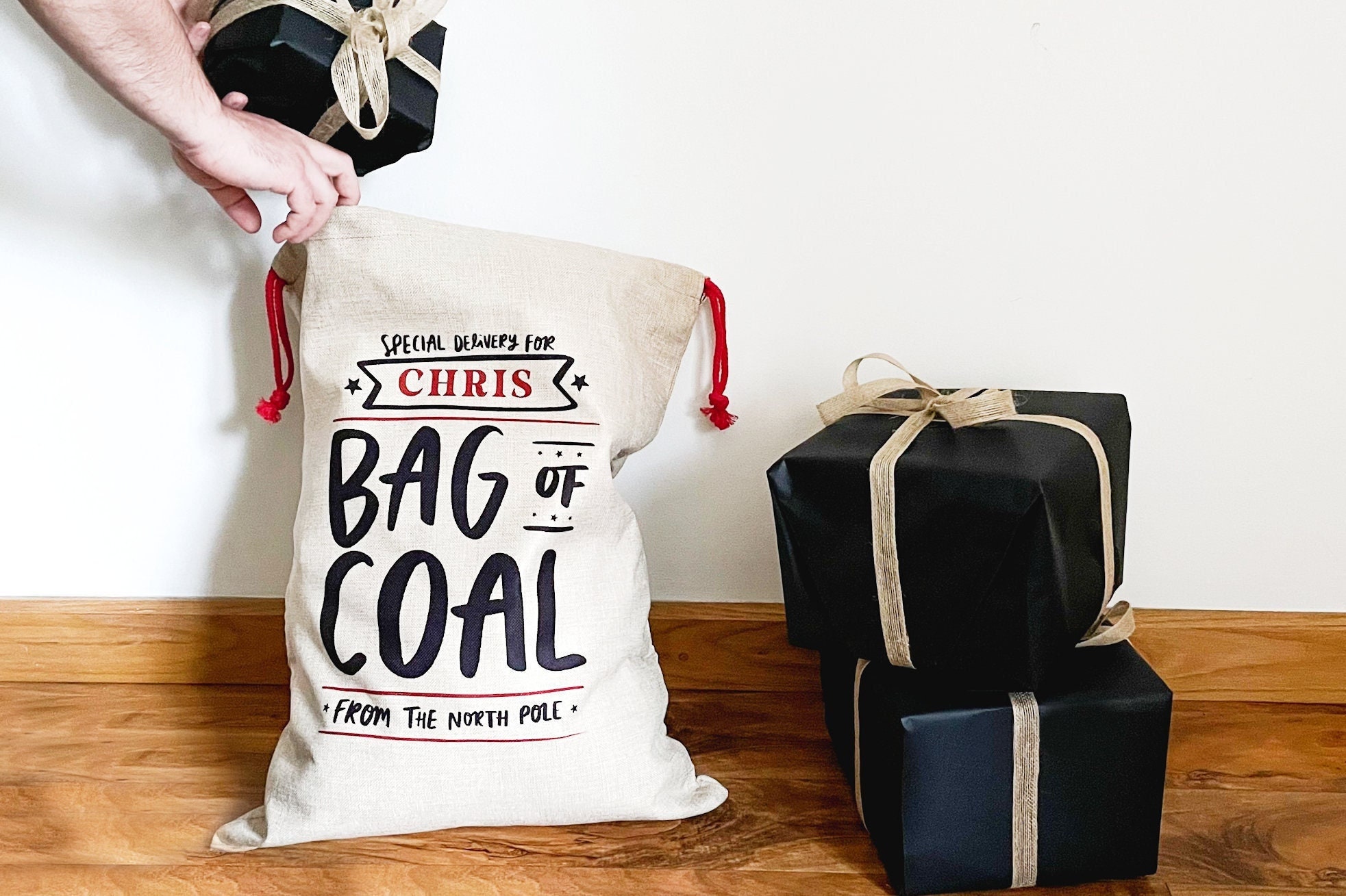Große Personalisierte Weihnachten Sack Nordpol Special Delivery UK schneller Versand Große Personalisierte Weihnachten Sack Nordpol Special Delivery UK schneller Versand