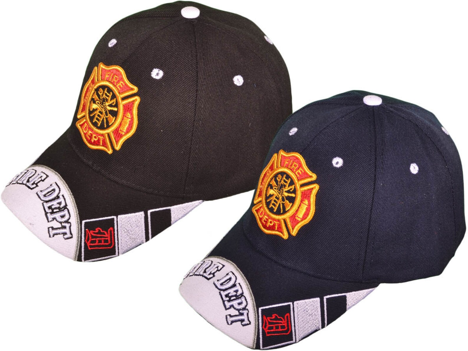 Embroidered Fire Dept. Baseball Cap Etsy