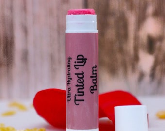 Cherry Bomb Tinted Lip Balm | Tinted Natural Lip Balm | SPF Tinted Lip Balm | Moisturizing Honey Lip Balm