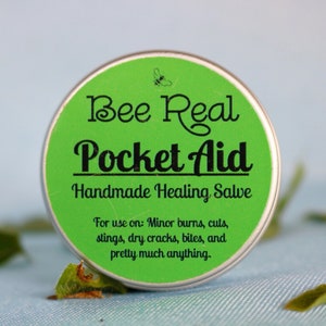 Pocket Aid Herbal Salve | Eczema Skin Healing Balm | Gardener's Plantain Hand & Body Cream | First Aid Salve