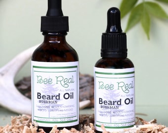 Bushman Beard Oil | Best Beard Care for Men | Men's Skin Care Conditioner | Softening Beard Conditioner w/ Essential Oils