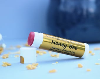 Tinted Honey Lip Balm | Tinted Organic Lipstick with SPF | Ultra Moisturizing Chapstick with Tint | Tinted Lip Butter for Her