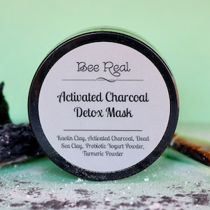 Activated Charcoal Detox Mask | Turmeric Face Mask | Detoxifying & Brightening Clay Mask Powder | Best Face Mask