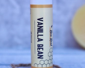 Vanilla & Huckleberry Natural Lip Balm | Moisturizing Sensitive Skin Lip Balm | Handmade Beeswax Lip Balm | Best Lip Care