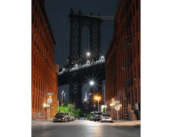 Fine Art Photo Print | Brooklyn Dumbo New York City Picture | Choose Standard Photo, Canvas, Metal or Acrylic | Manhattan Bridge Wall Art