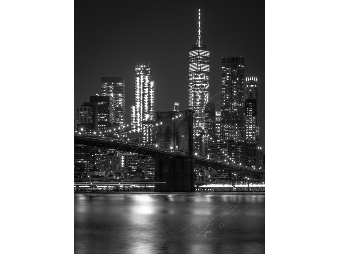 Fine Art Photo Print Black and White New York City Skyline Picture