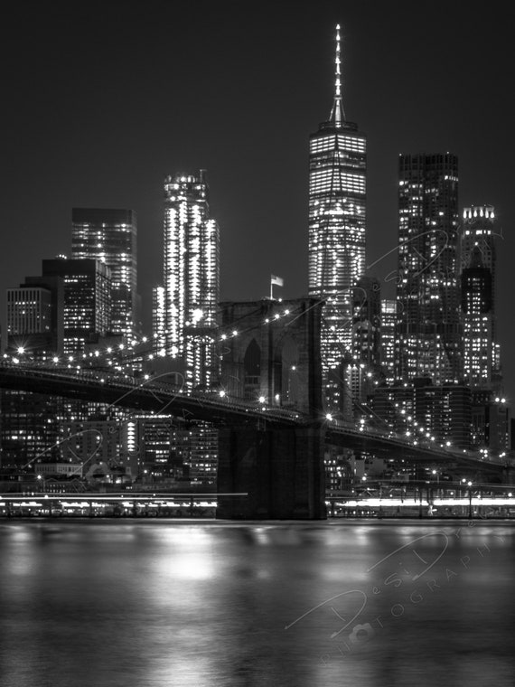 Buy Fine Art Photo Print Black and White New York City Skyline