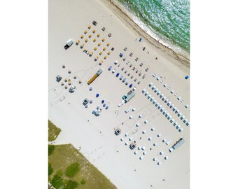South Beach Miami Beach Umbrellas - Fine Art Photo Print - Picture | Choose Standard Print, Canvas, Metal or Acrylic | Miami Home Decor