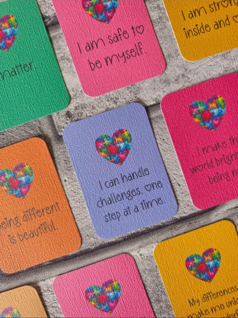Affirmation Cards | Affirmations | Planner | Mental Health | Autism ...