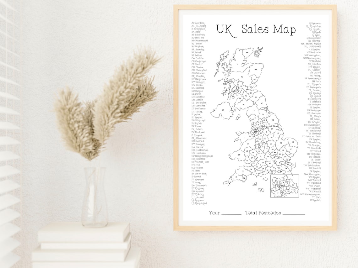 Postcode Map | UK Sales Map | UK Map | UK Postcode Map | Small Business ...
