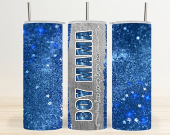 Boy Mama - Boy Mom Skinny Tumbler Wrap Design Sublimation Digital Download - PNG - PDF