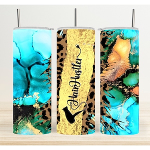 Hair Hustler - Hairstylist Skinny Tumbler Sublimation Digital Download Design - PNG