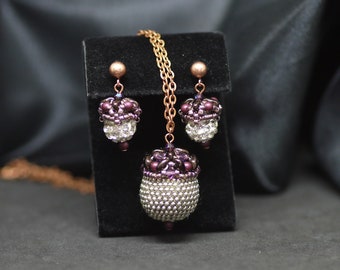 Acorn Jewelry Set - Acorn Charm and Earrings - Exclusive Present for Any Occasion - Mother's Day Gift