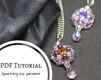 Beading tutorial how to make a sparkling pendant