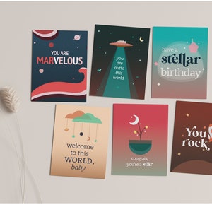 Space Greeting Cards | Galactic Set