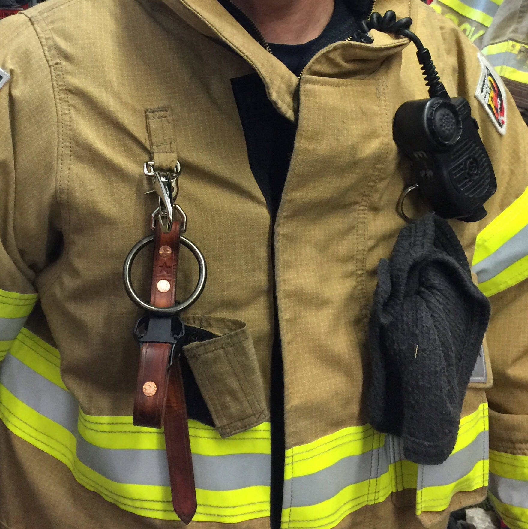 2x clip porte-gant, porte-bâche à gant, clip avec pompier