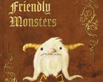 Friendly Monsters (Paperback) / book / children’s book / gifts / kids / children / toys / fairytale / art / books