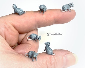 Miniature / house mouse / animal / rat / mouse / animals / dollhouse / miniatures / scale / handmade