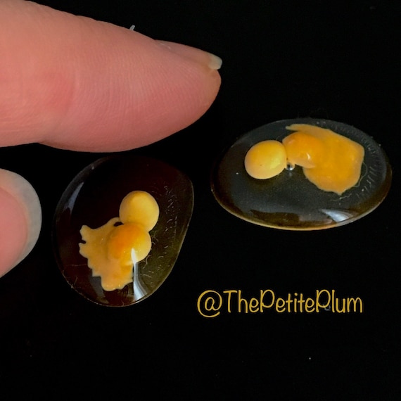 Miniature  eggs  dollhouse  miniature food miniatures  scale  kawaii  art  handmade polymer clay  fimo