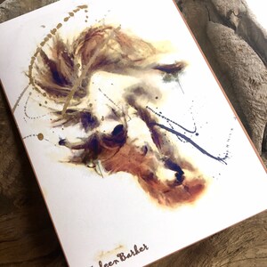 Hermoso / en blanco / tarjeta de felicitación / obra de arte / por artista / ocasión / vacaciones / cumpleaños / aniversario / tarjeta / tarjetas