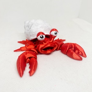 3D printed  / articulated / crab / hermit crab / fidget / toy