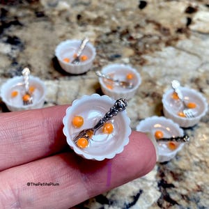 Miniature / eggs / dollhouse / miniature food / miniatures / scale / baking / scrambled / breakfast