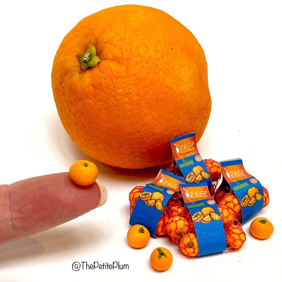 Miniature / Oranges / Fruit / Dollhouse/ Miniature Food/ Miniatures / Scale / Kawaii / Art
