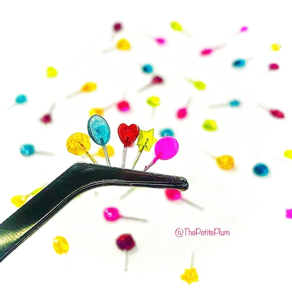 Miniature / set / lollipops / candy / dollhouse/ miniature food/ miniatures / scale / kawaii / art / handmade / food / mini / tiny