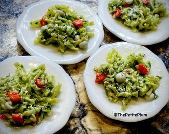 Miniature / pasta / dinner / Rotino / pesto / dollhouse / miniature food/ miniatures / food / kitchen