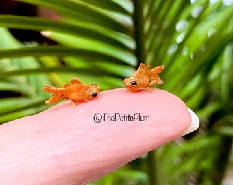 DIY / Paint yourself / Miniature / goldfish / fish / pet / animals / miniatures / dollhouse / scale / 1/12