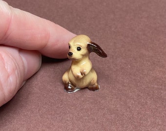 Miniature / 1960 / Hagen Renaker / Cocker Spaniel / puppy / collectible / miniatures / vintage / antique / dollhouse / furniture / rare