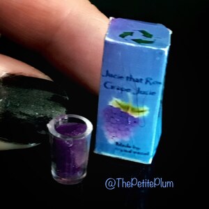 Miniature / juice / drink / beverage / food / dollhouse / miniatures / scale / kawaii / art / handmade
