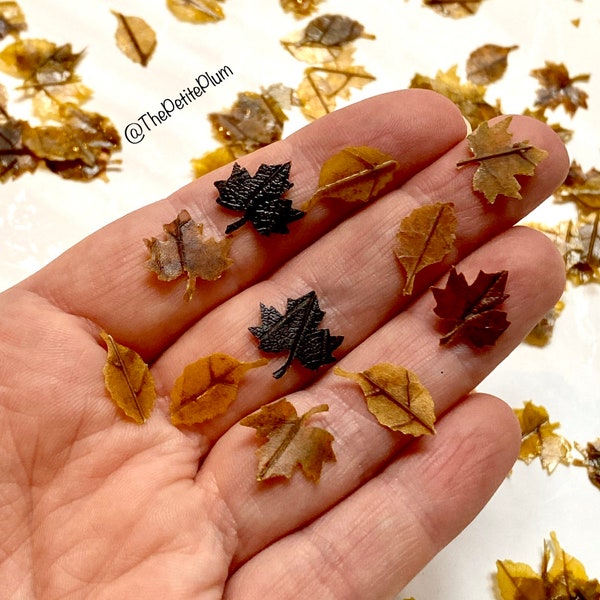 Miniature / Fall / autumn / leaves / dollhouse / landscape / tree / plant / miniatures / scale / handmade